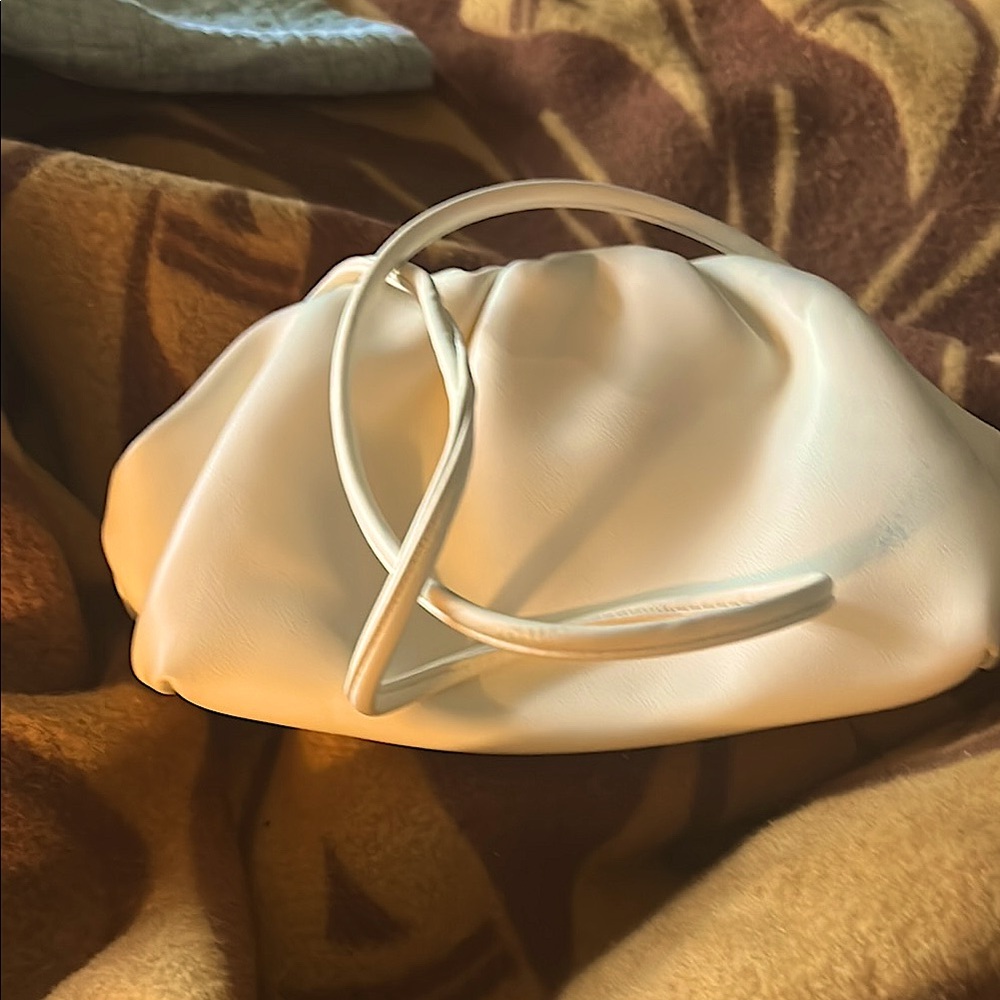 Bottega Veneta Cream Crossbody Bag with Soft Pouch Design